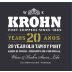Wiese & Krohn 20 Year Old Tawny Port 2013 Front Label