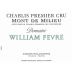 William Fevre Chablis Mont de Milieu Premier Cru 2014 Front Label