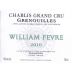 William Fevre Chablis Grenouilles Grand Cru 2010 Front Label