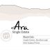 Ara Single Estate Pinot Gris 2015 Front Label
