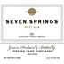 Evening Land Seven Springs Vineyard Pinot Noir 2014 Front Label