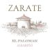 Zarate El Palomar Albarino 2014 Front Label