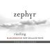 Zephyr Riesling 2013 Front Label