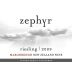 Zephyr Riesling 2009 Front Label
