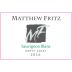 Matthew Fritz Sauvignon Blanc 2016 Front Label