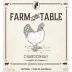 Fowles Wine Farm to Table Chardonnay 2015 Front Label