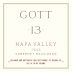 Joel Gott 13 Cabernet Sauvignon 2013 Front Label