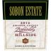 Sobon Estate Hillside Zinfandel 2012 Front Label