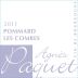 Agnes Paquet Pommard Les Combes 2011 Front Label