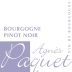Agnes Paquet Bourgogne Pinot Noir 2014 Front Label