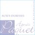 Agnes Paquet Auxey-Duresses Rouge 2014 Front Label