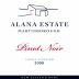 Alana Estate Pinot Noir 2008 Front Label
