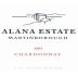 Alana Estate Chardonnay 2003 Front Label