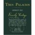 Tres Palacios Family Vintage Merlot 2012 Front Label