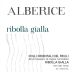 Alberice Colli Orientali del Friuli Ribolla Gialla 2014 Front Label