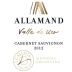Allamand Valle de Uco 2012 Front Label