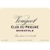 Domaine de la Vougeraie Vougeot Clos du Prieure Monopole Rouge 2002 Front Label