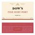 Dow's Fine Ruby Port Front Label