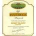 Palmer Pinot Blanc Estate 1998 Front Label
