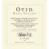 OVID Syrah 2013 Front Label