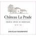 Chateau La Prade 2012 Front Label
