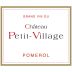 Chateau Petit Village 2012 Front Label