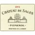 Chateau de Sales 2012 Front Label