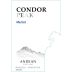 Andean Vineyards Condor Peak Merlot 2014 Front Label