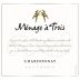 Menage a Trois Chardonnay 2014 Front Label