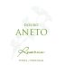 Aneto Douro Reserva 2012 Front Label