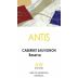 Antis Wines Reserve Cabernet Sauvignon 2012 Front Label