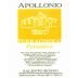Appollonio Casa Vinicola Salento Terragnolo Primitivo Rosso 2007 Front Label
