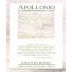Appollonio Casa Vinicola Salento Valle Cupa Rosso 2003 Front Label