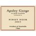 Apsley Gorge Vineyard Pinot Noir 2005 Front Label
