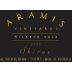 Aramis Vineyards Black Label Shiraz 2008 Front Label