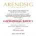 Arendsig Inspirational Batch 2 Grenache 2014 Front Label