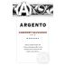 Argento Cabernet Sauvignon 2012 Front Label