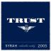 Trust Cellars Syrah 2005 Front Label