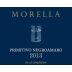 Az. Ag. Morella Primitivo Negroamaro 2013 Front Label