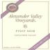 Alexander Valley Vineyards Pinot Noir 2007 Front Label