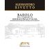 Alessandro Rivetto Barolo Comune di Serralunga d'Alba 2012 Front Label