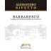 Alessandro Rivetto Barbaresco 2010 Front Label