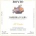 Azienda Agricola Bovio Gianfranco Barbera d'Alba Il Ciotto 2015 Front Label