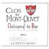 Clos du Mont Olivet Chateauneuf-du-Pape Le Petit Mont 2014 Front Label
