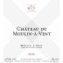 Chateau du Moulin-a-Vent Moulin-a-Vent 2012 Front Label