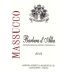 Azienda Agricola F.lli Massucco Barbera d'Alba 2014 Front Label