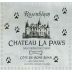 Rosenblum Cellars Cote Du Bone Ch La Paws 1999 Front Label