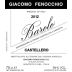 Giacomo Fenocchio Barolo Castellero 2012 Front Label