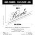 Giacomo Fenocchio Barolo Bussia 2011 Front Label