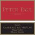 Peter Paul Mt. Veeder Cabernet Sauvignon 2010 Front Label